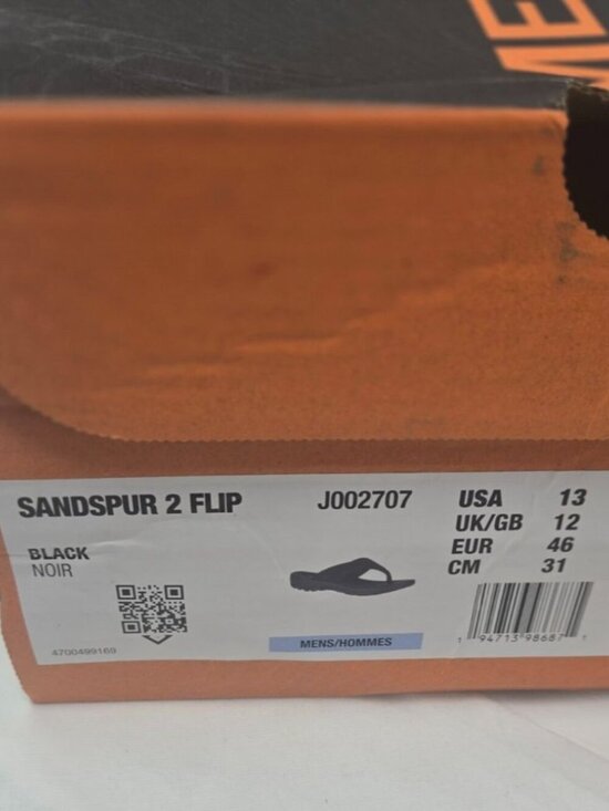Merrell Sandspur 2 Flip Flop Sandals Men\'s Black Size 13 M main image 4